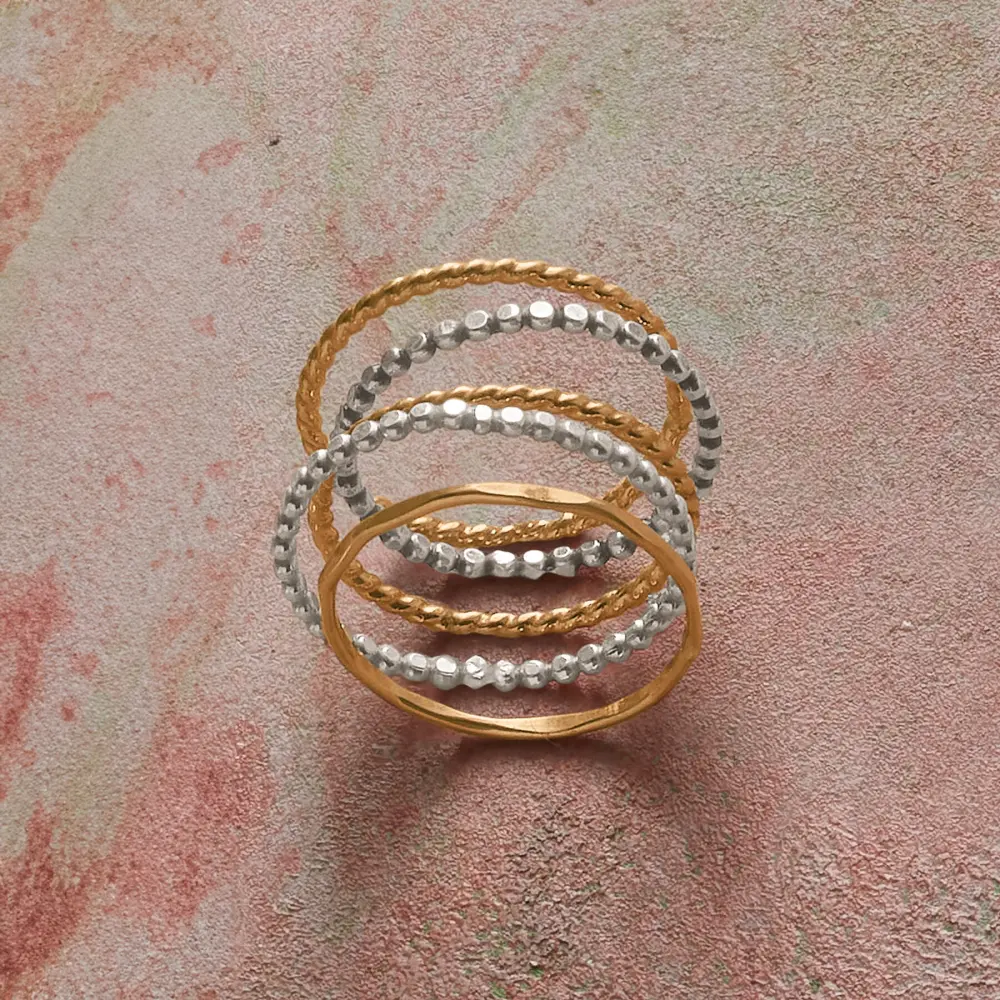 Scatter Or Stack Rings Set