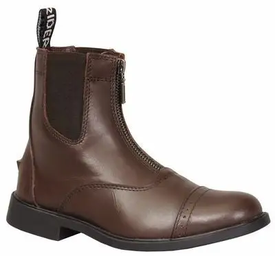 Versatile Zip Leather Paddock Boots