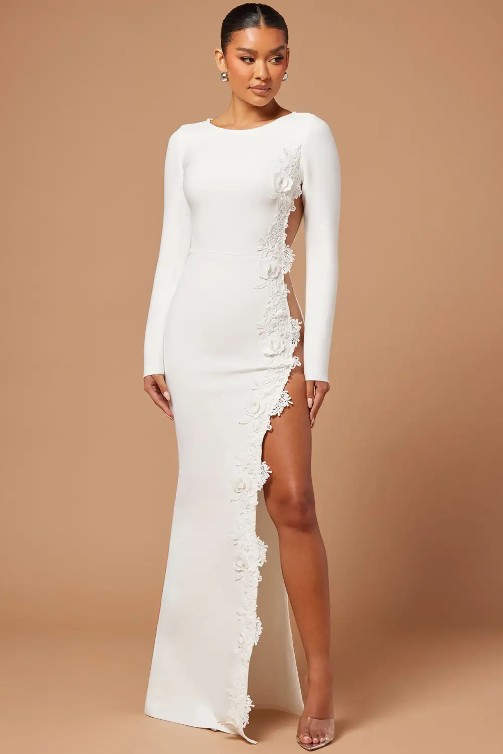 Caterina Bandage Gown - White