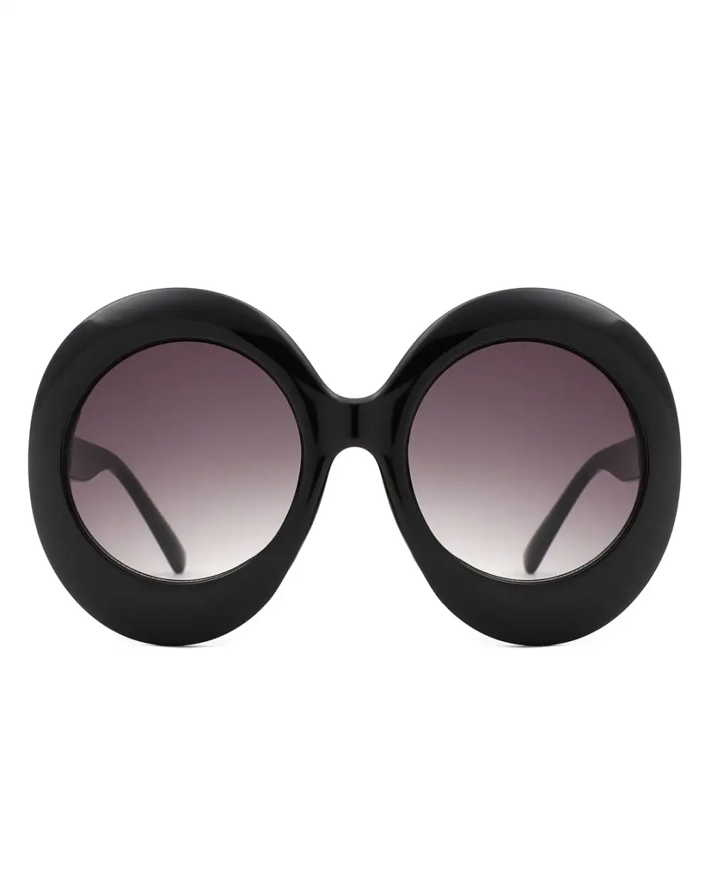 Lightweight Oval Round Frame Sunglasses