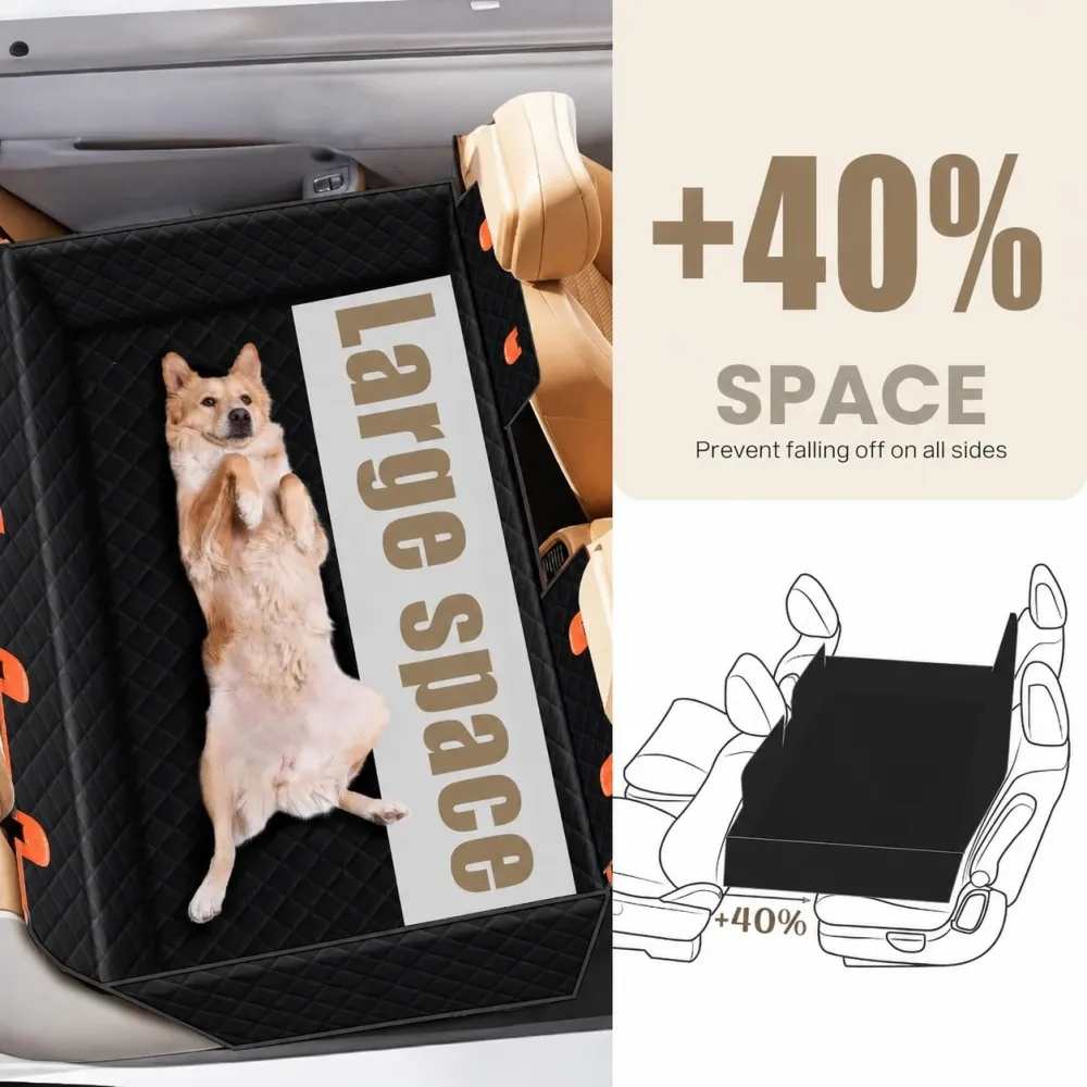 Pet Car Seat Cover with Free Cushion