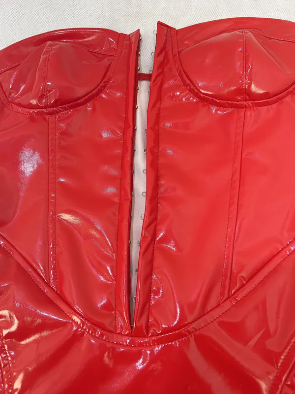 European and American women's sexy tube top hip dress