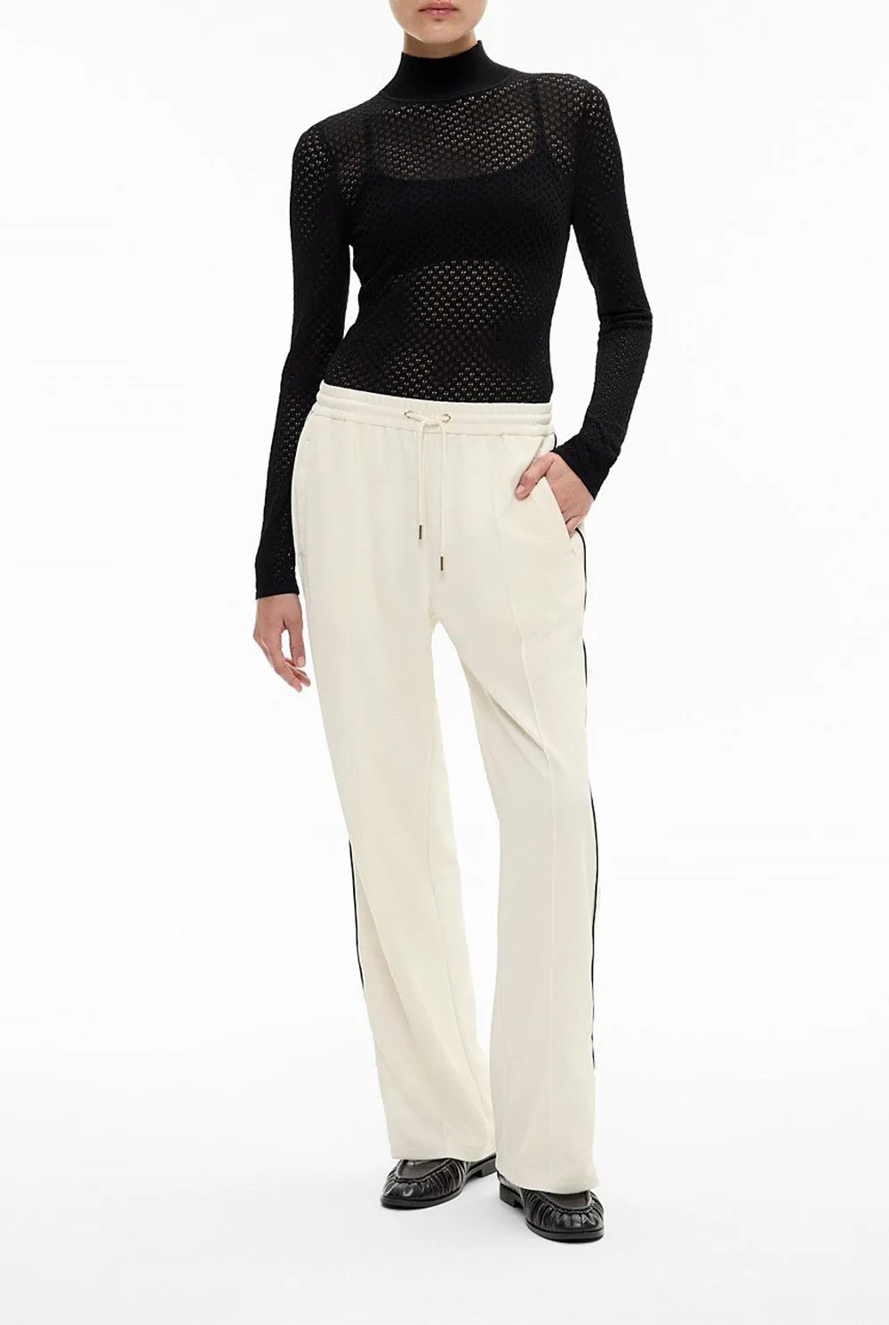 Contrast Color Striped Sweatpants