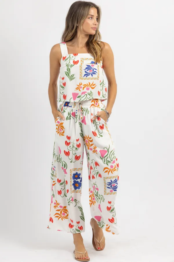 MARIBEL FLORAL PANT SET