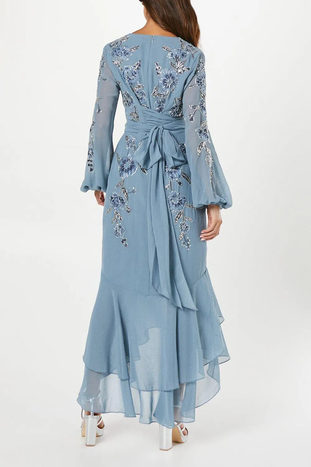 Asymmetric Hem Women's Printed Breathable Dress