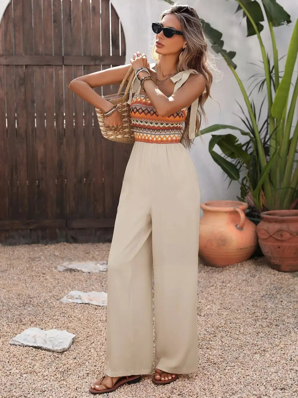 Everyday Wide Leg Shoulder Jumpsuit