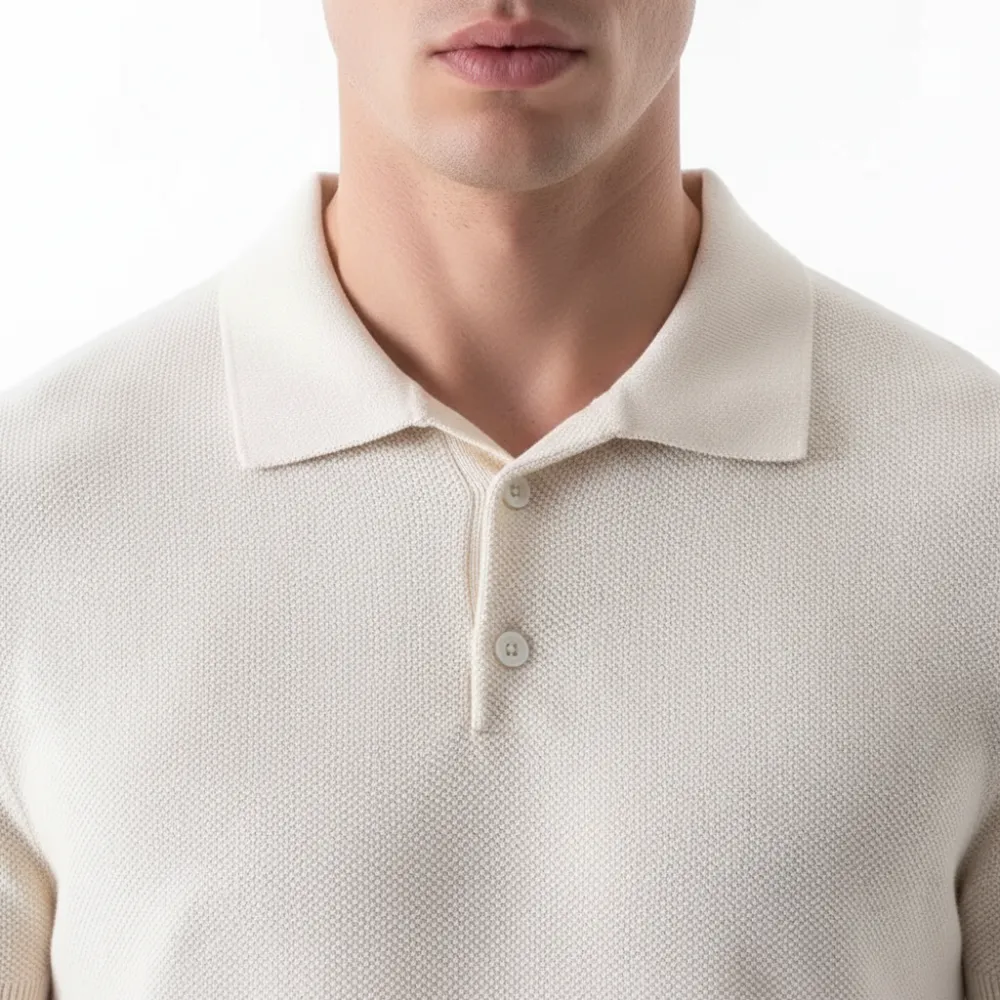 Fine Gauge Knit Polo