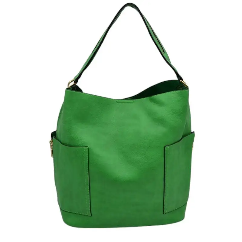 Pocket Bucket Satchel Bag