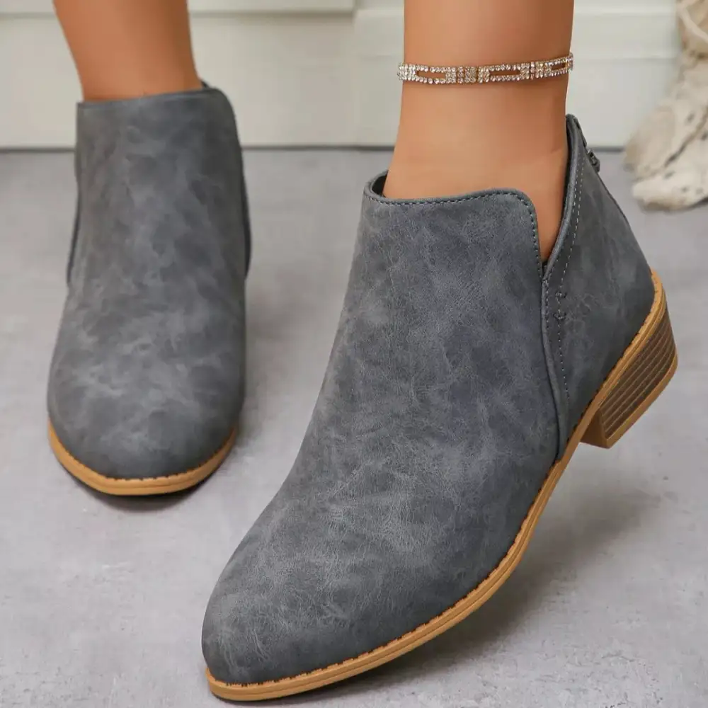Versatile Pointed Toe Block Heel Boots