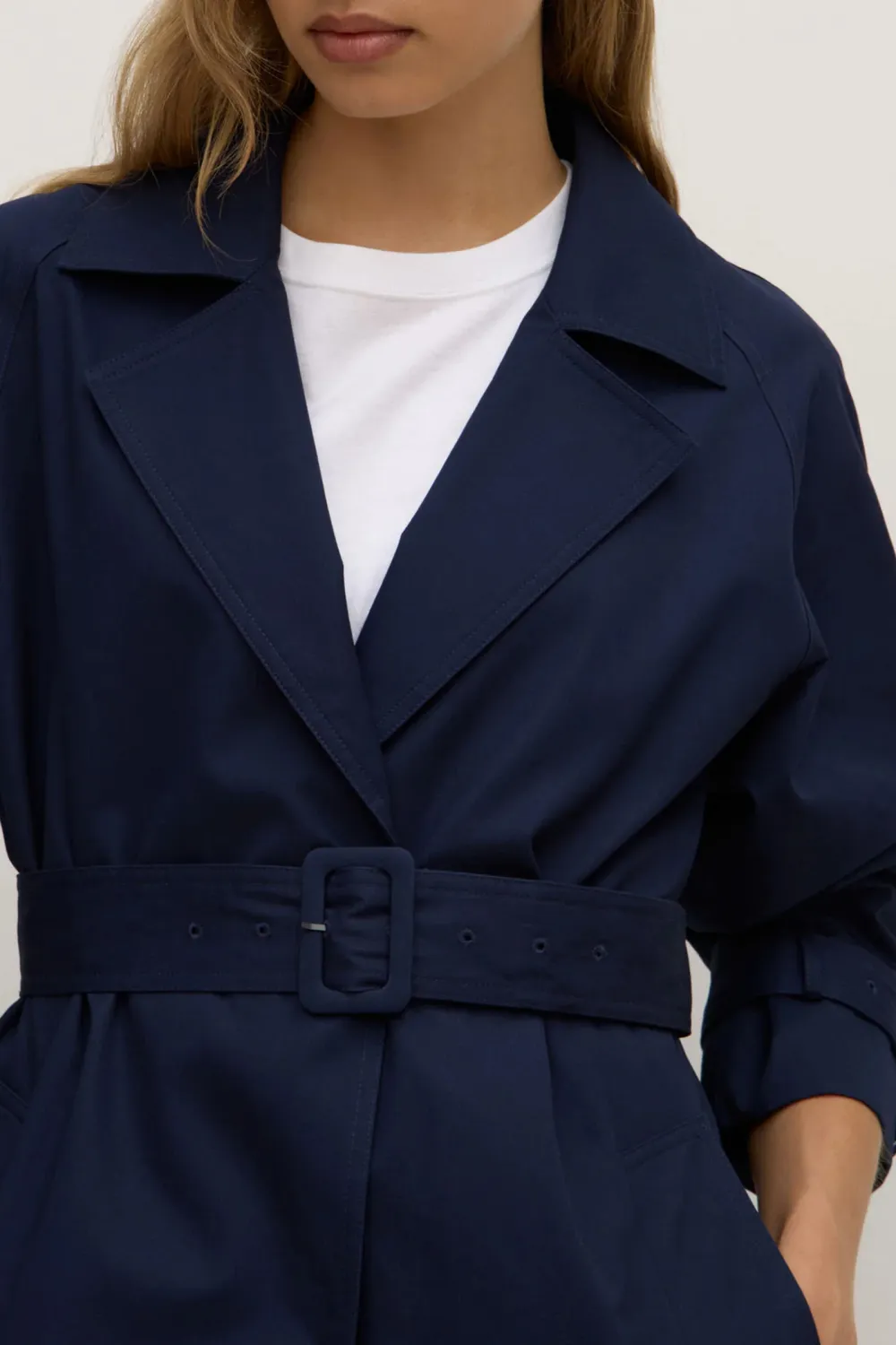 Cotton Raglan Sleeve Coat