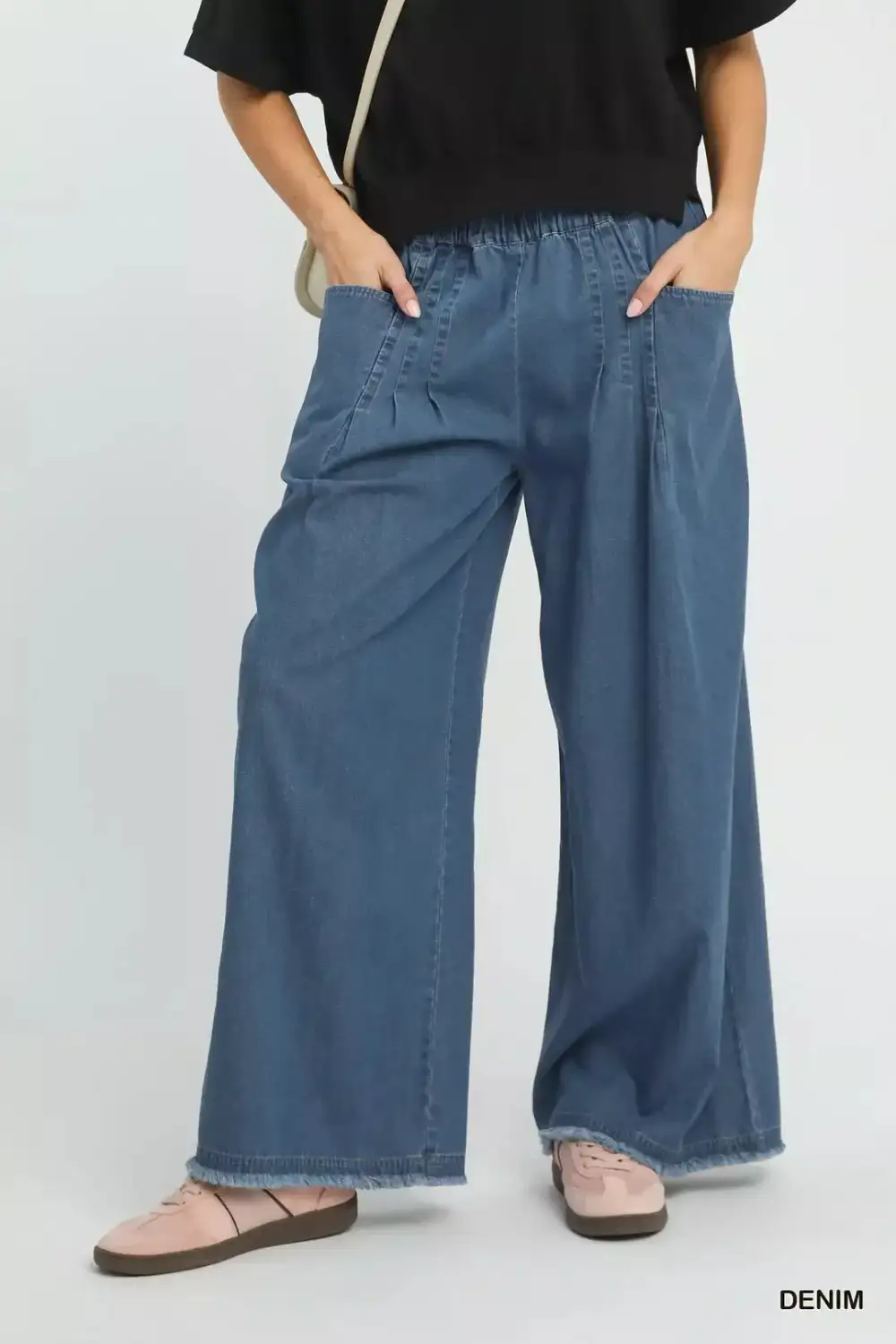 Everyday Washed Wide Leg Pants