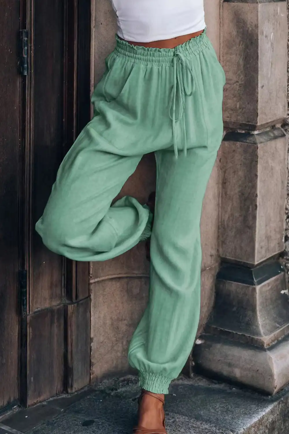 Relaxed Drawstring Lounge Pants