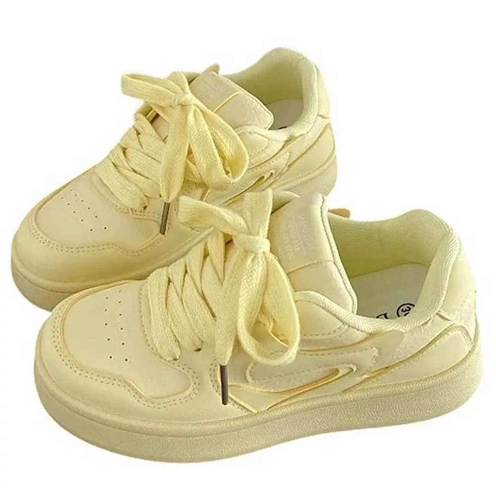 Self Made Skater Sneakers In Yellow
