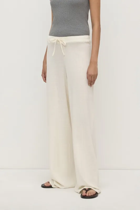 Cream Cotton Cashmere Lounge Pant