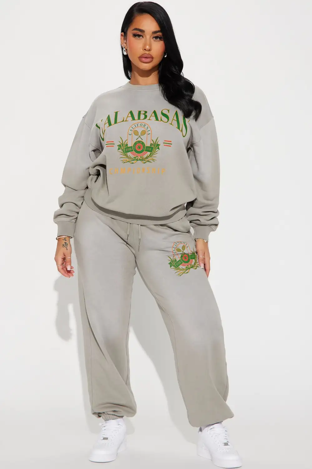Part Of The Club Jogger Set - Grey