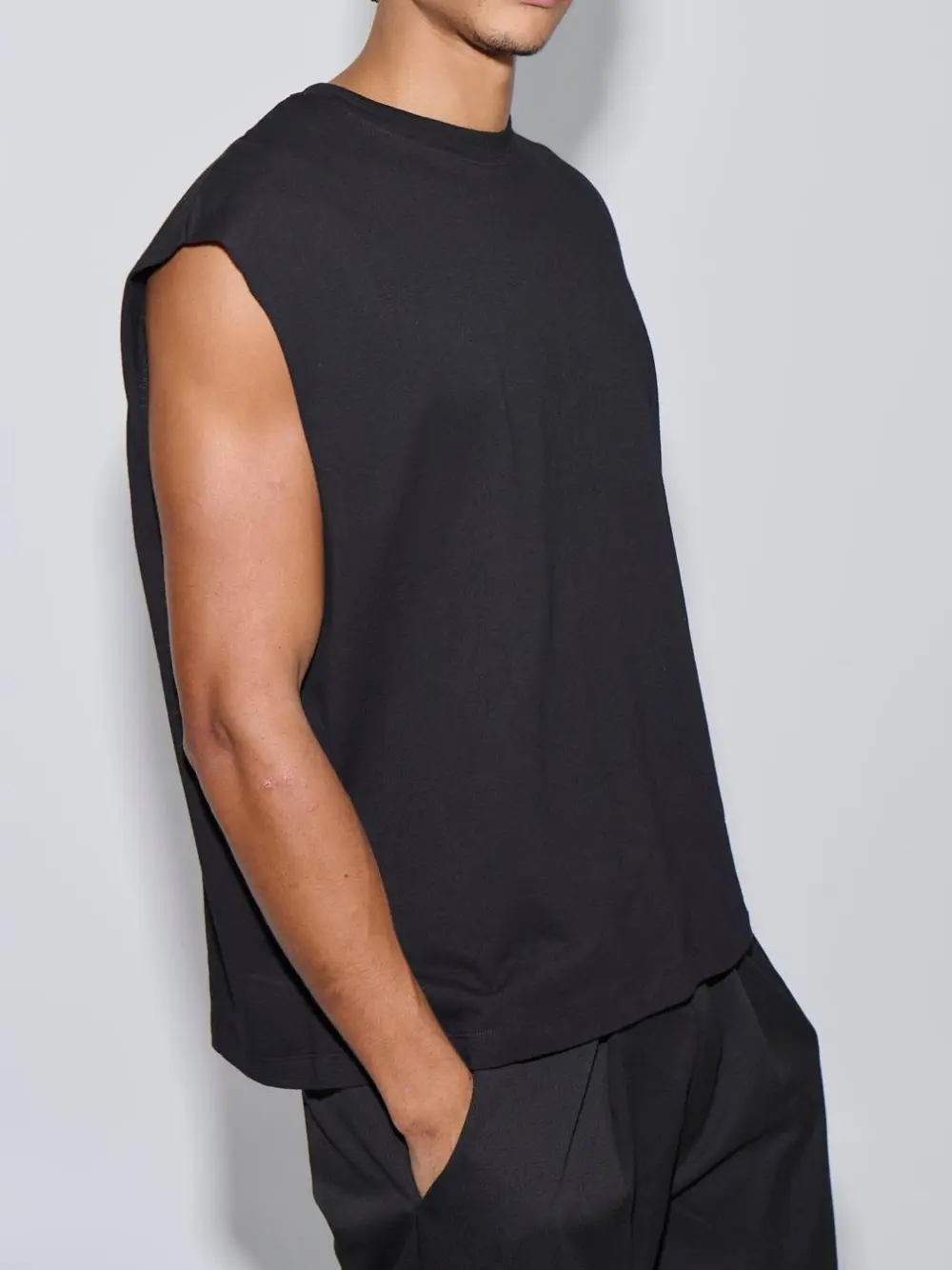 Leisure And Comfortable  Versatile Black Tank Tops