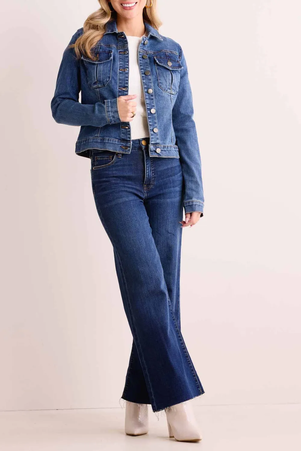 Blue Denim Classic Pocketed Trucker Jacket