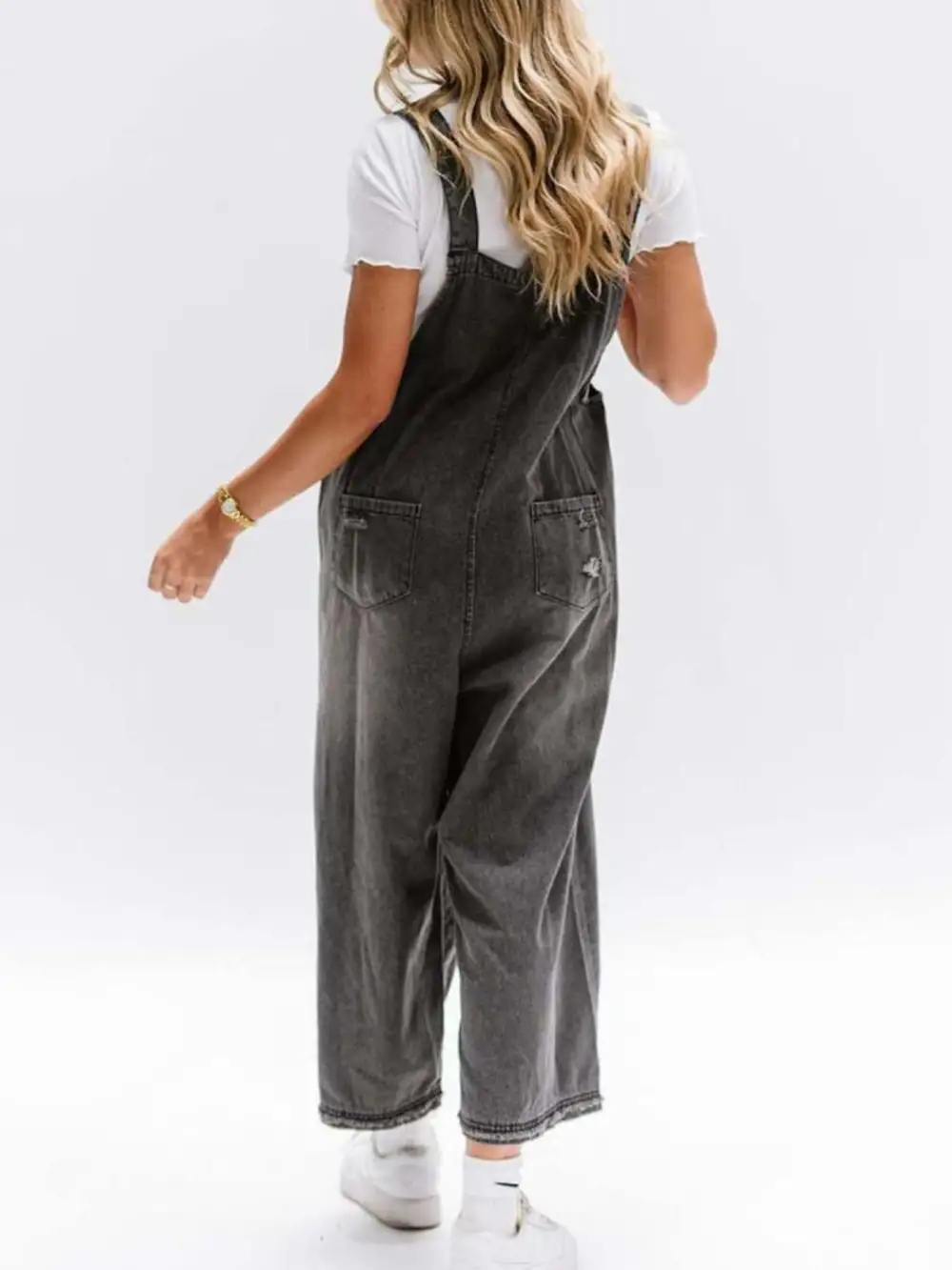 Casual Denim Wide Leg Overalls