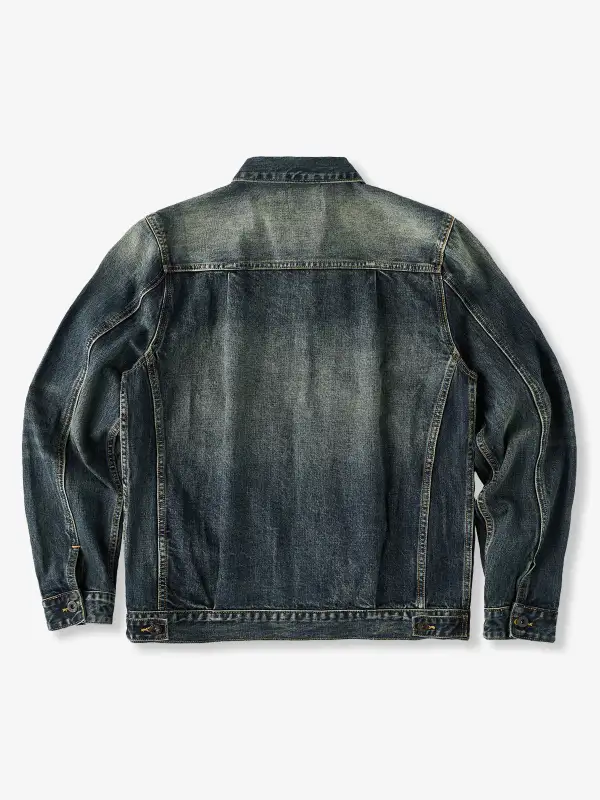 Men'S Denim Pocketed Casual Jacket