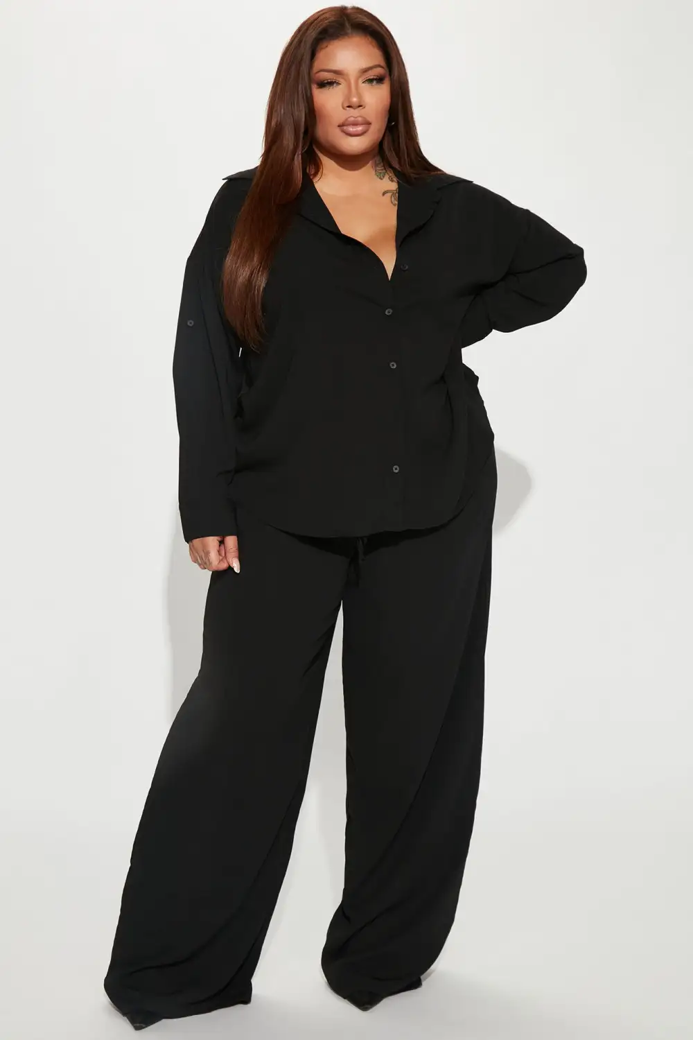 Casual Days Pant Set - Black