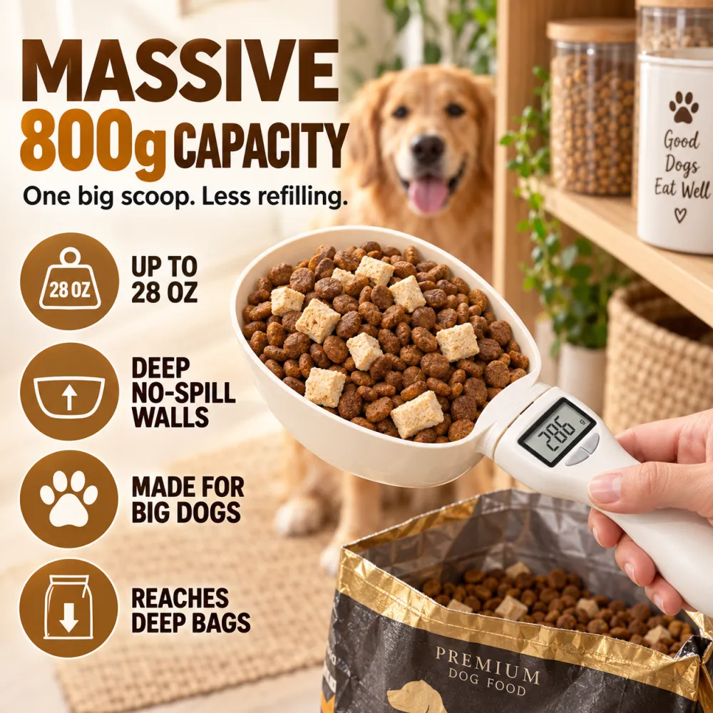Pet Food Measuring Scoop with Scale for Home Use