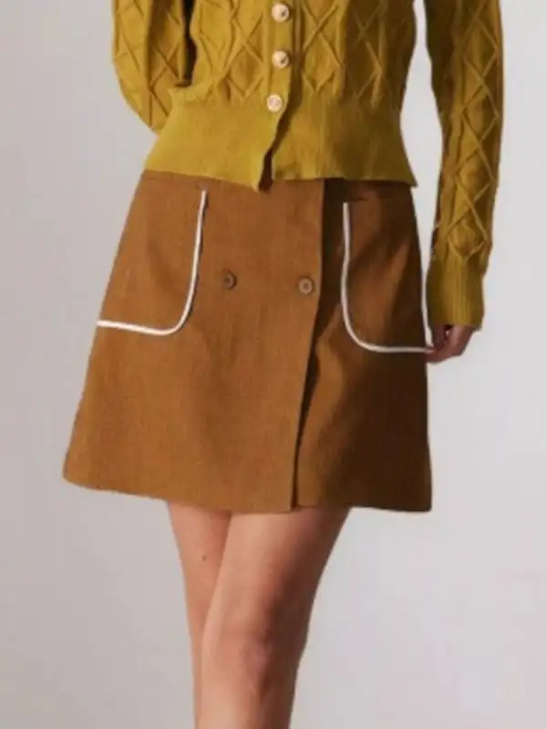 Button Mini So Ronge Skirt