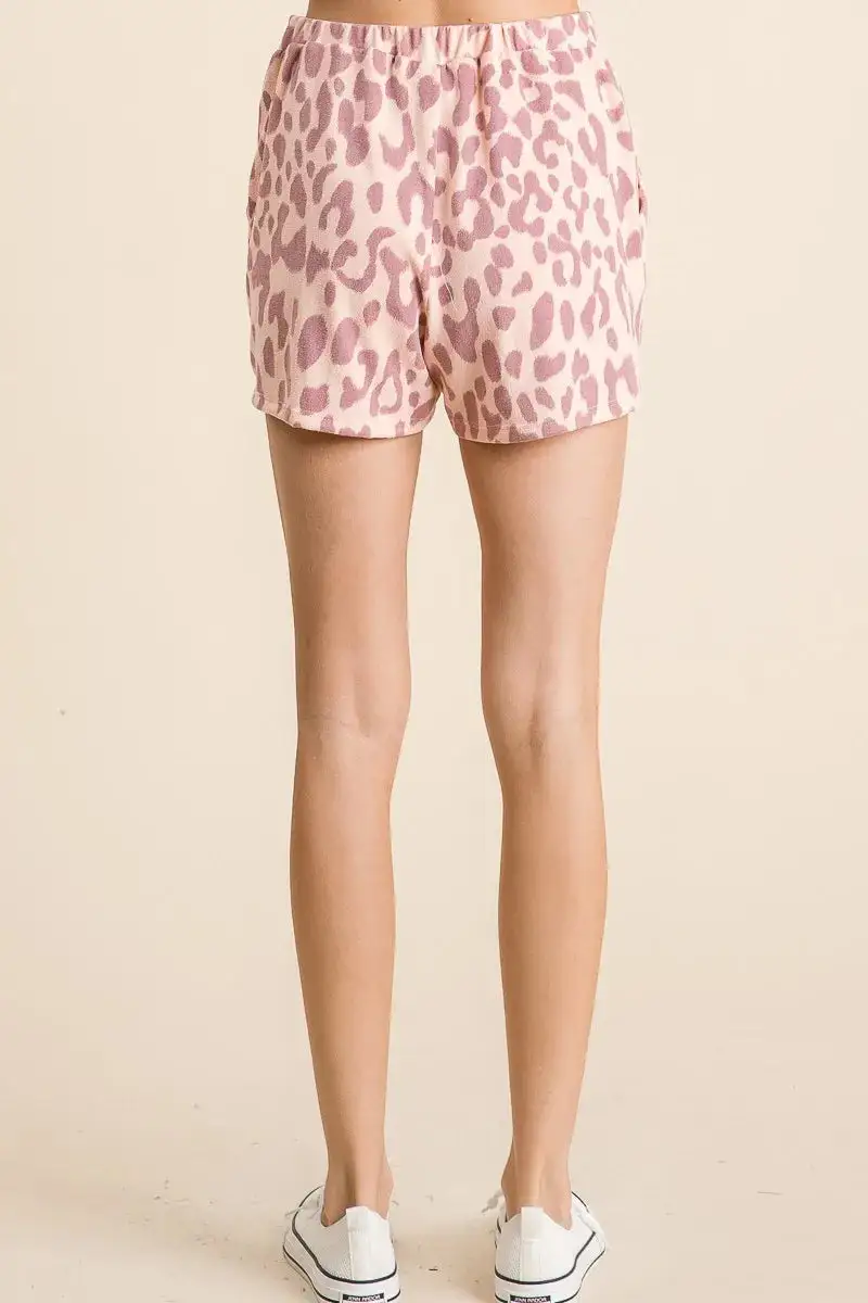 Leopard Shorts with Twill Tape Drawstring