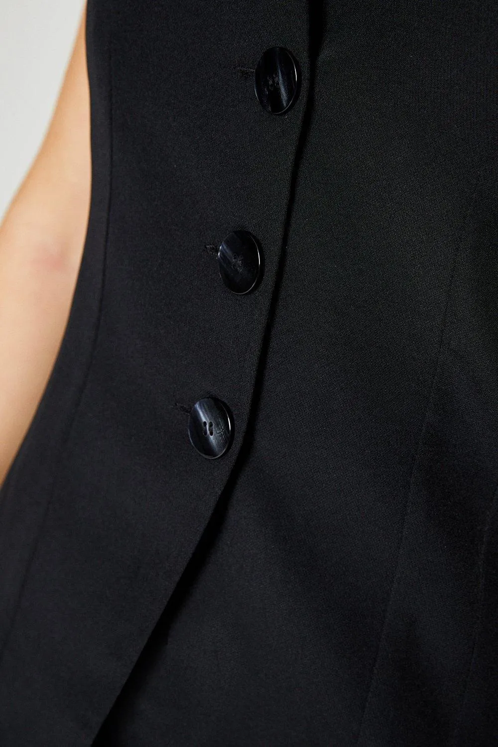 Fashion Deep V Neck Women's Sleeveless Long Vest