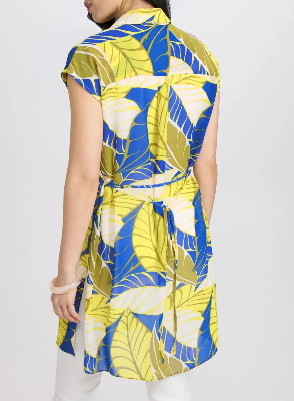 Chiffon-Blended Cotton Shirt