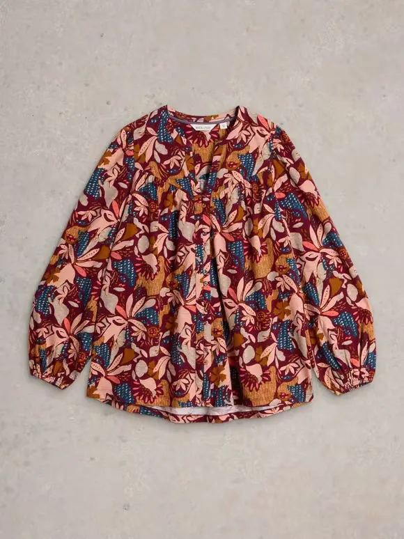 Art Graphic Longline Shirt