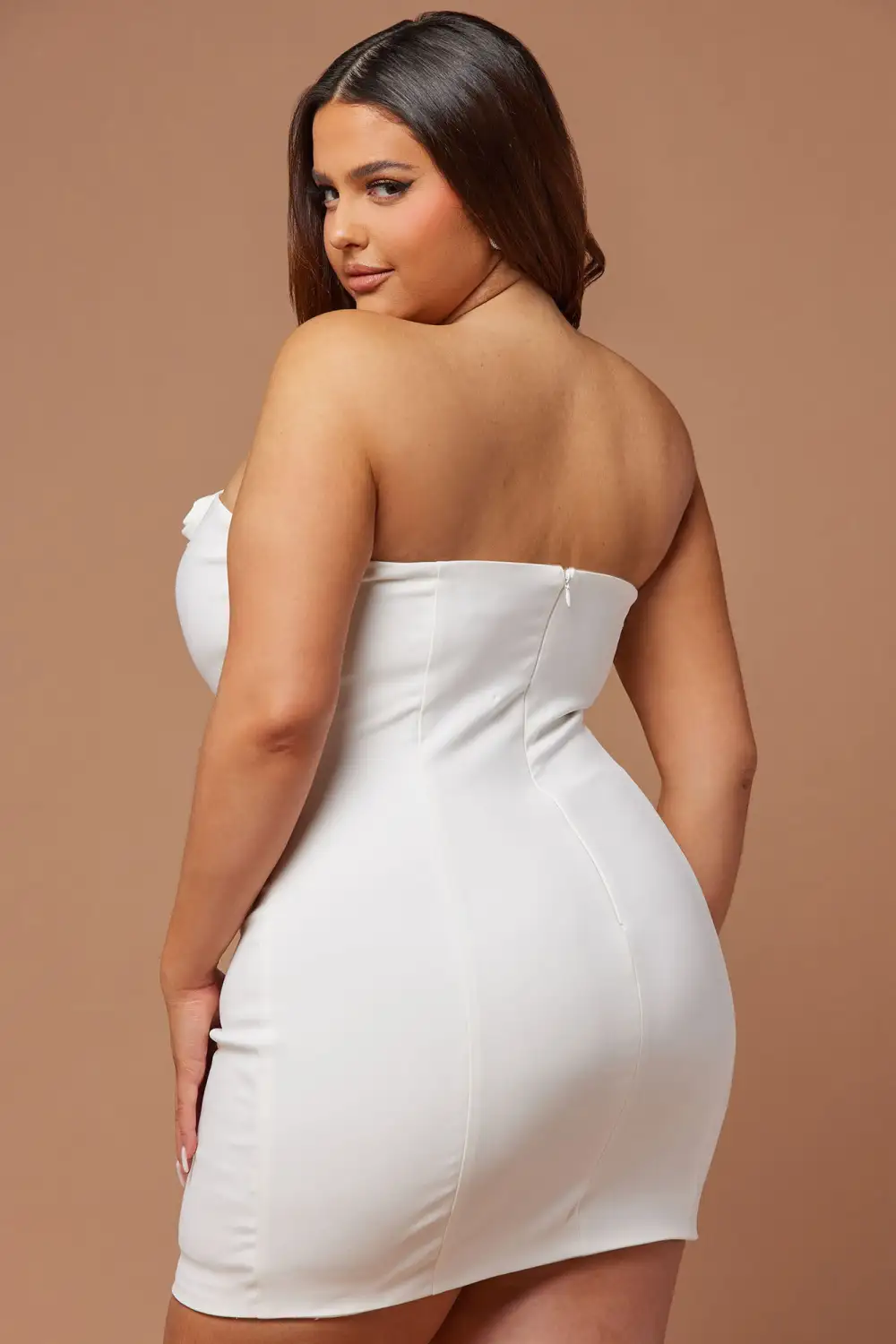 Sophia Grace Rose Mini Dress - White