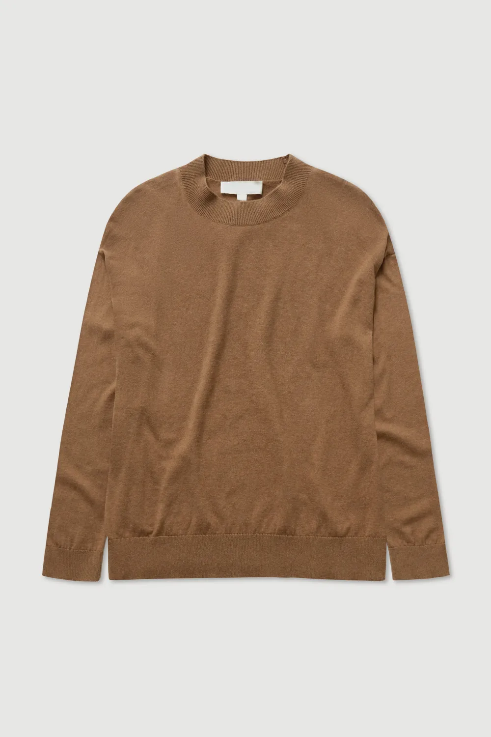 Round Neck Cotton Knit Sweater