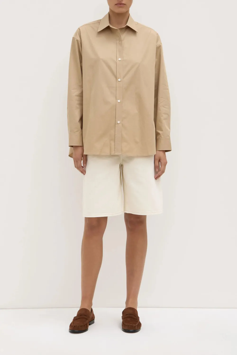 Long Sleeved Cotton Poplin Shirt