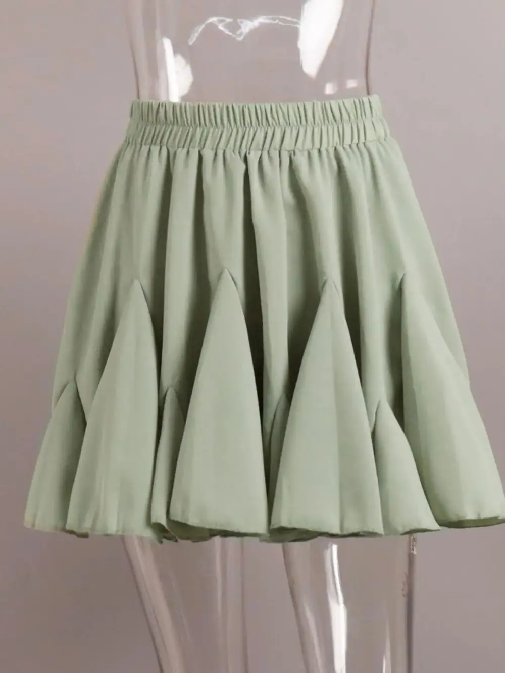 Ruffle Elastic Skirt