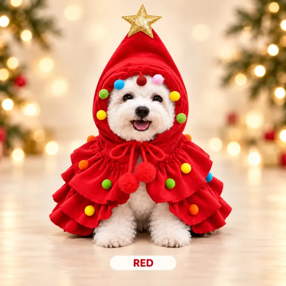Turn Your Pet Into a Christmas Tree! 🐶 Funny Holiday Pet Outfit