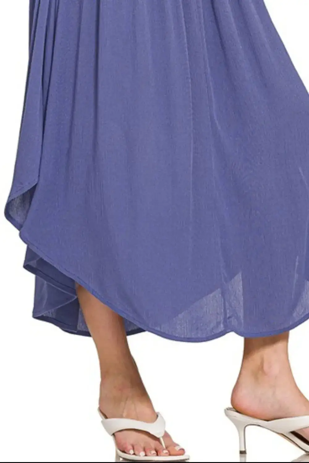 Polished Smocked Pocket Maxi Skirt