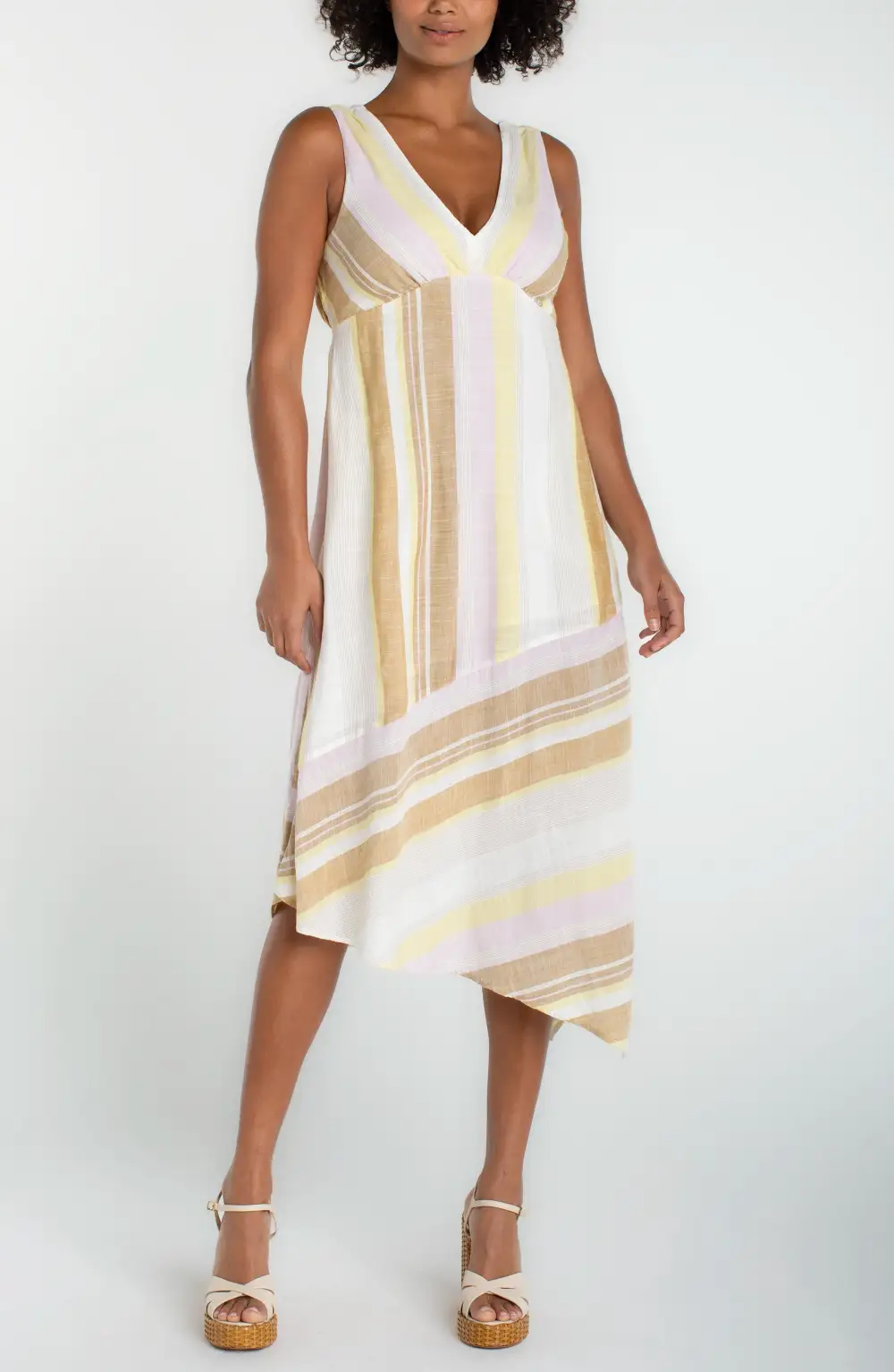 V-Neck Sleeveless Easy Fit Dress