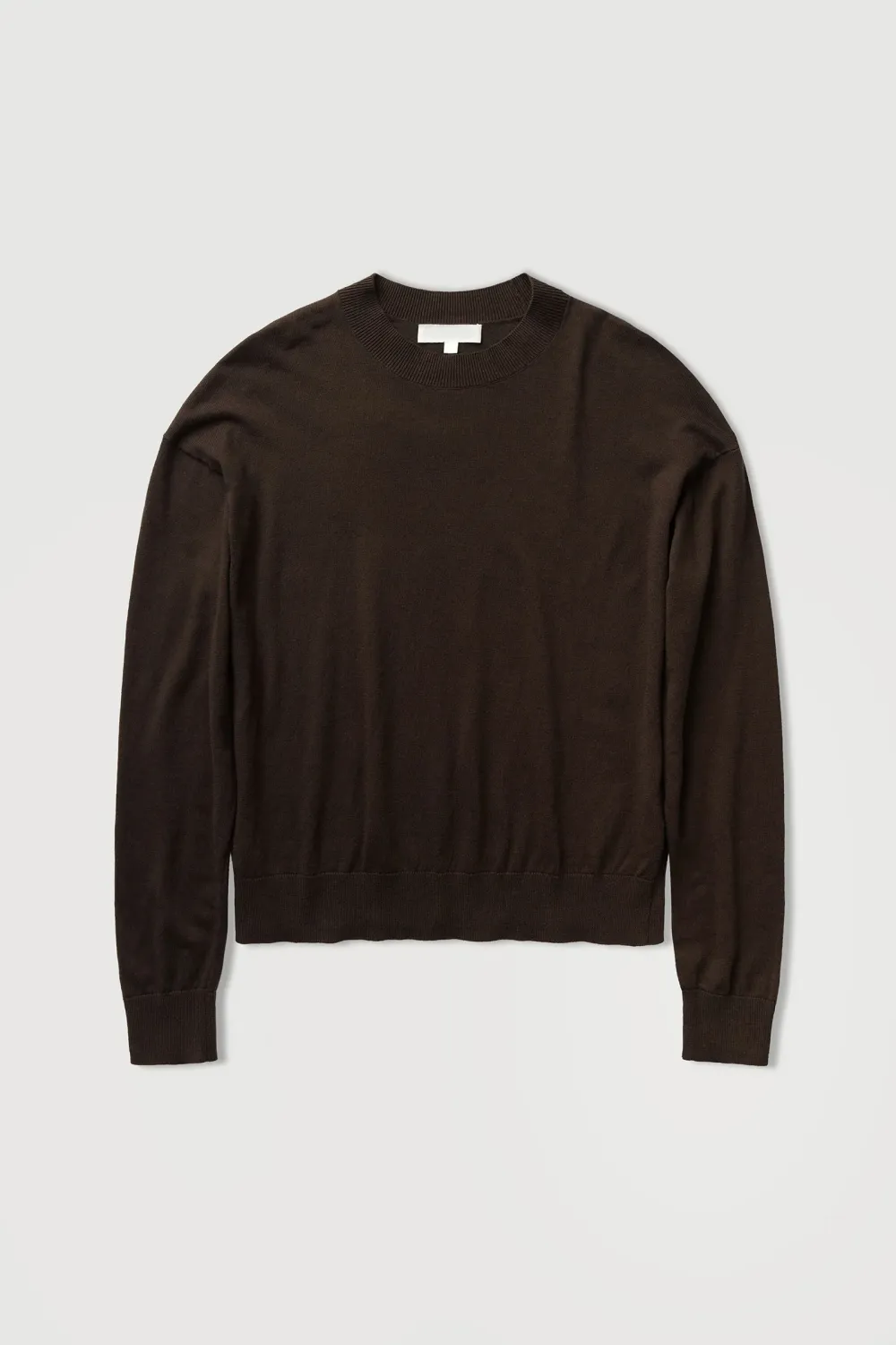 Round Neck Cotton Knit Sweater
