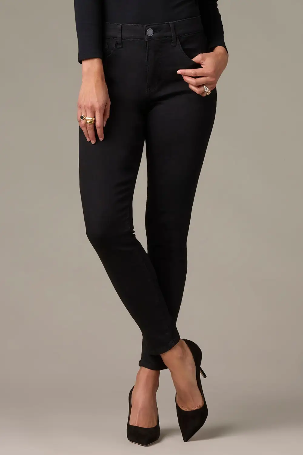 Petite High Rise Ankle Skinny Jeans