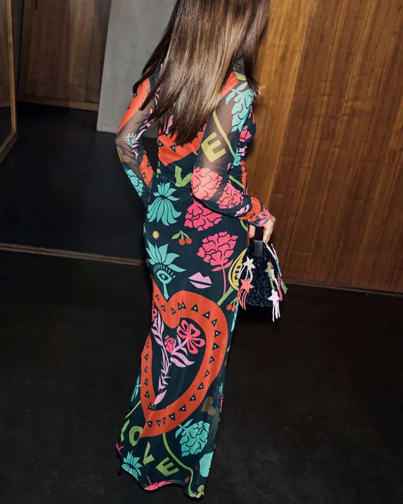 Easy Fit Floral Maxi Dress