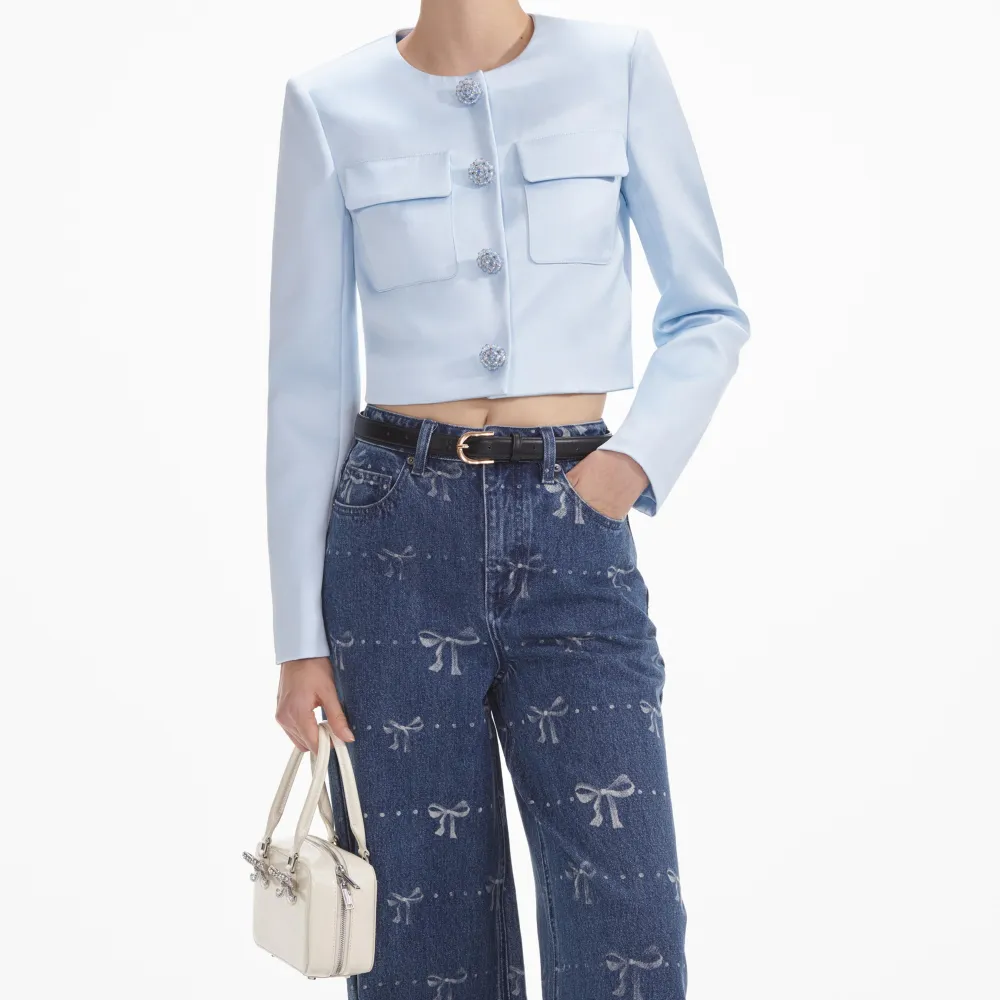 Bow Print Jeans