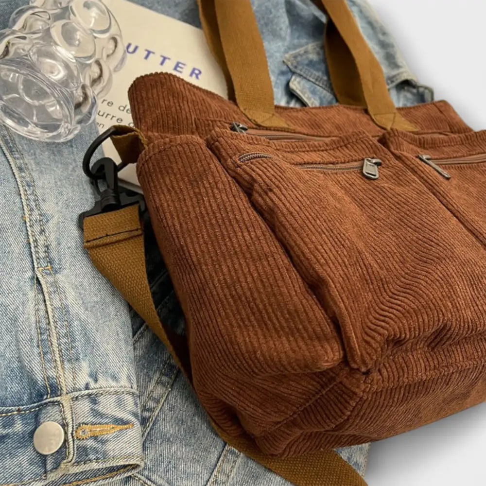 Nylon Soft Grain Tote Bag
