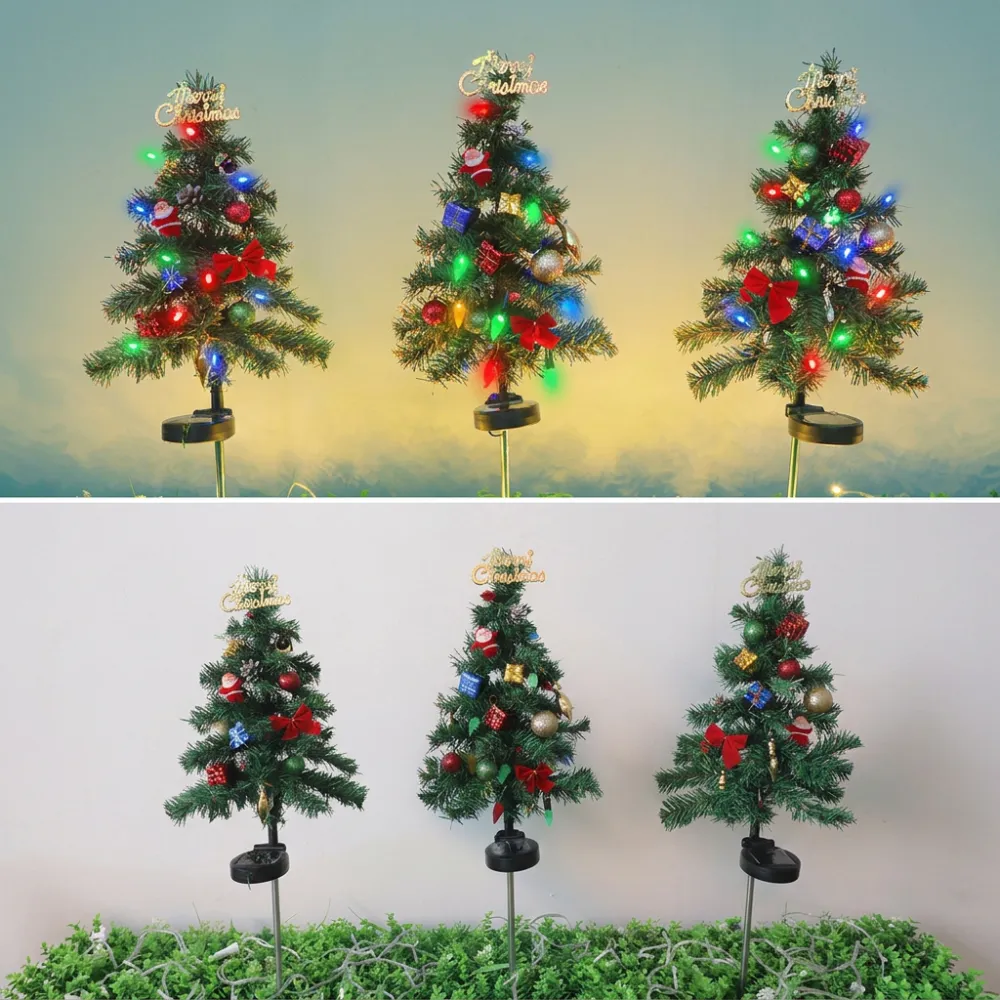 Solar Christmas Tree Stake Lights
