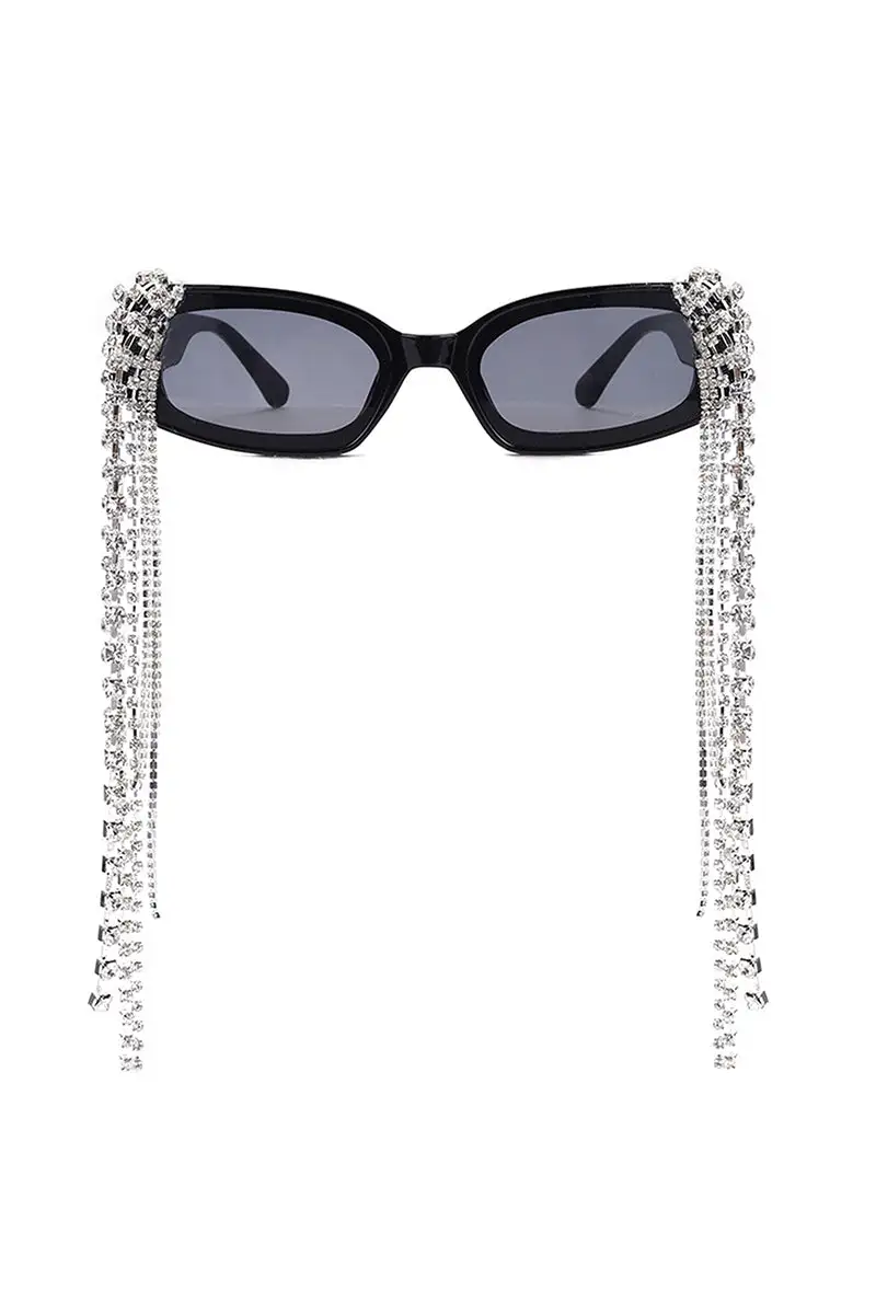 Polished Rectangle Frame Sunglasses