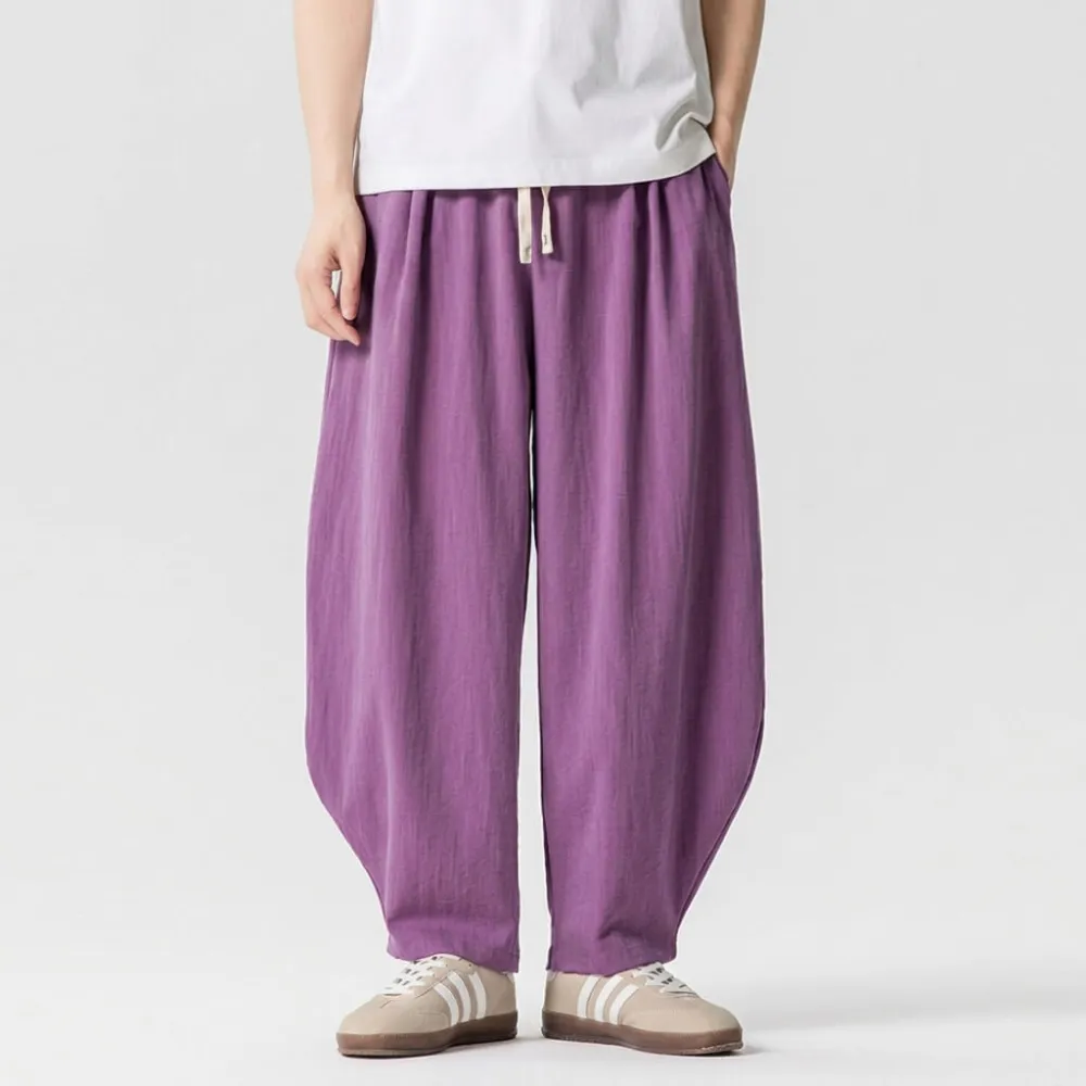 Natural Texture Casual Pants