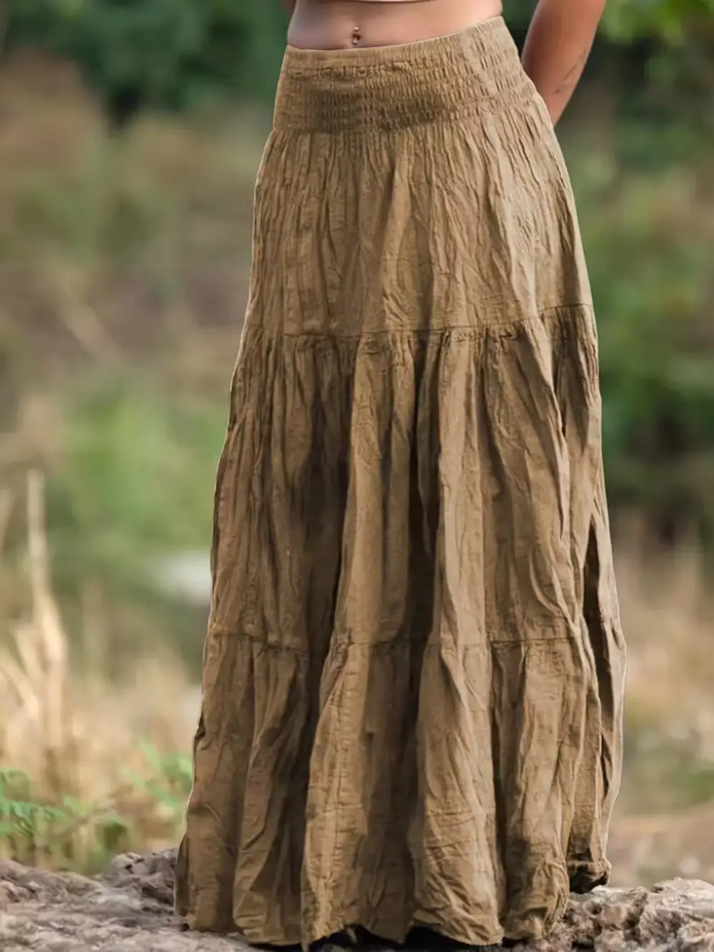 Tiered Ed Maxi Skirt
