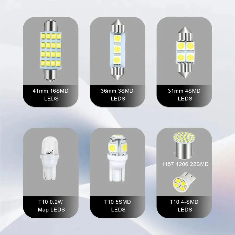 🔥70 & 42 Pcs Interior Car Light Kit