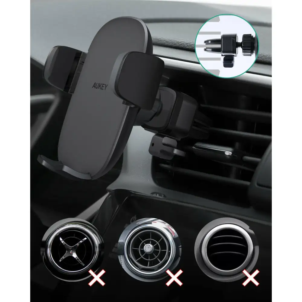 AUKEY Car Mount Phone Holder Strong Suction Easy One Touch Lock/Release 10-Pack Value Bundle