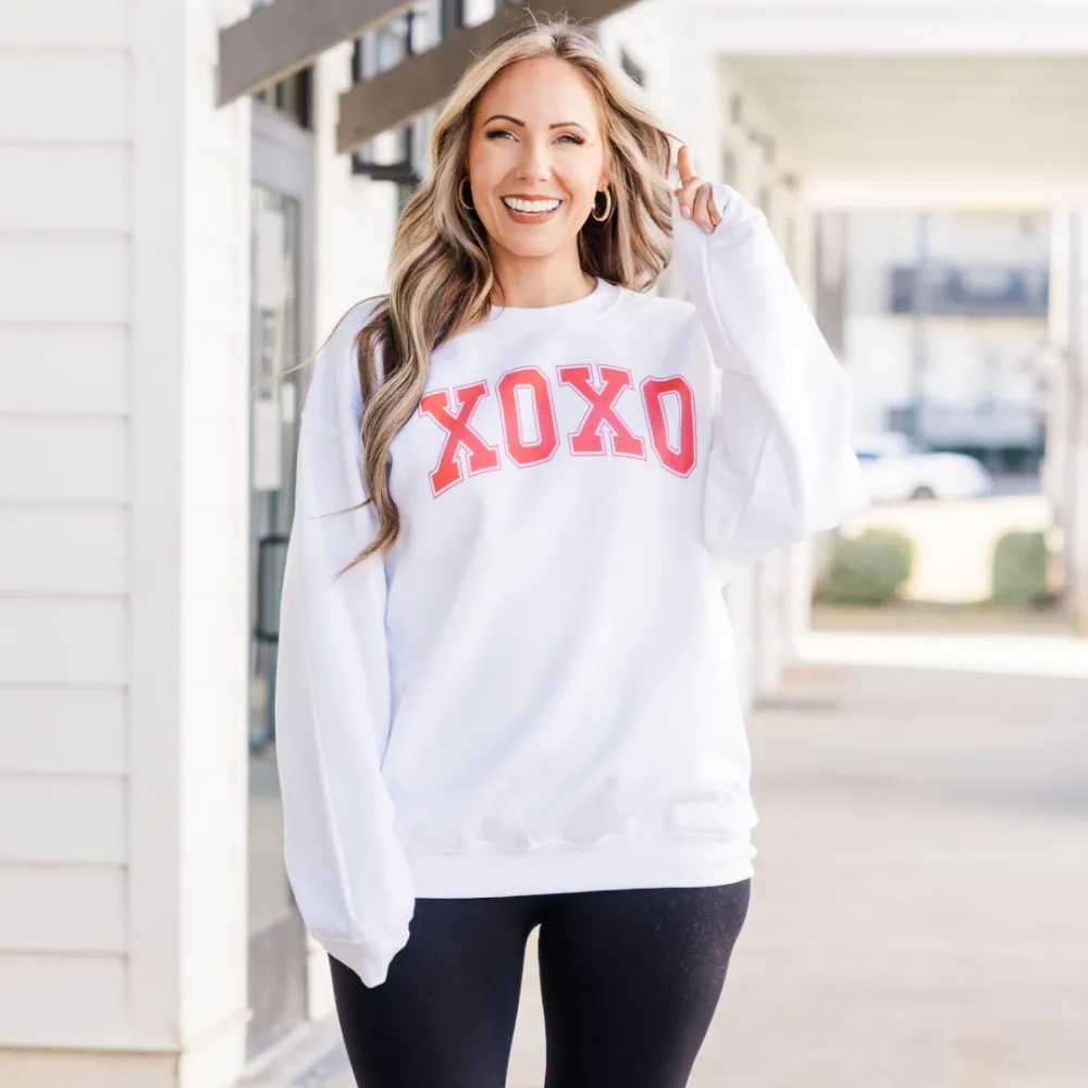 XOXO Sweatshirt, White