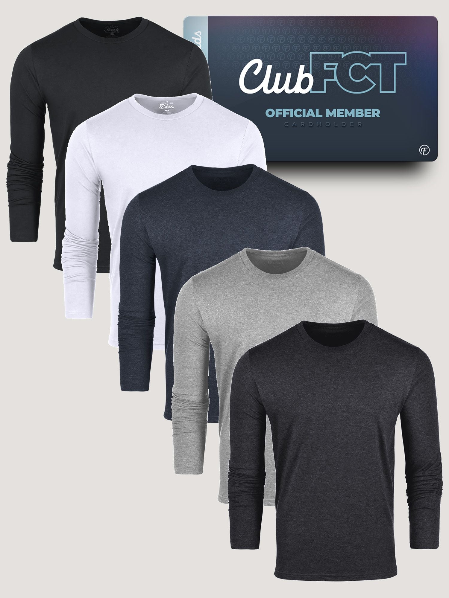 Long Sleeve Crew Staples Member 5-Pack